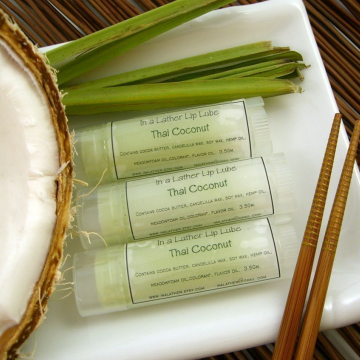 Handmade Lip Balm flavored with Thai Coconut